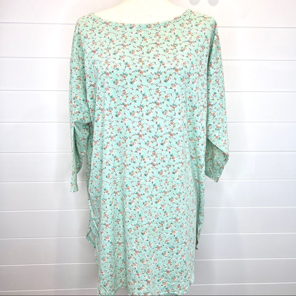 Vintage Victoria’s Secret Gold Label cotton floral Grandma gown Medium Large